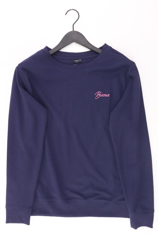 Vivance Langarmpullover Gr. 40/42 blau aus Baumwolle