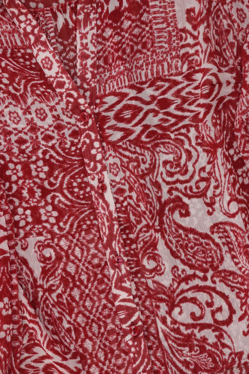Papaya Langarmbluse Gr. UK 16 (L) mit Blumenmuster rot aus Polyester