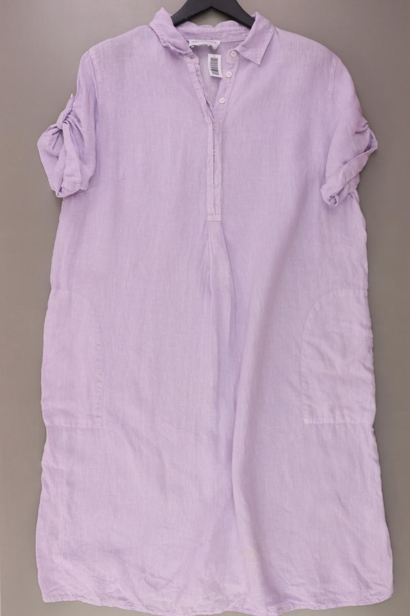 Amy Vermont Leinenkleid Gr. 44 Kurzarm lila