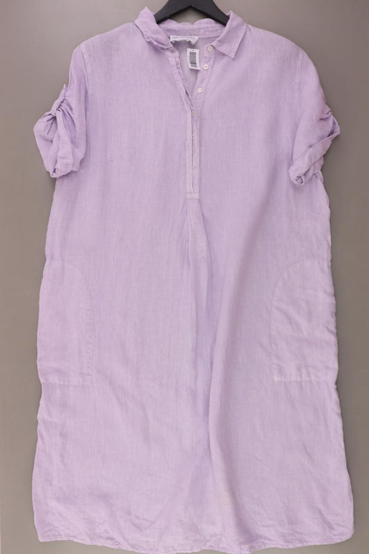 Amy Vermont Leinenkleid Gr. 44 Kurzarm lila