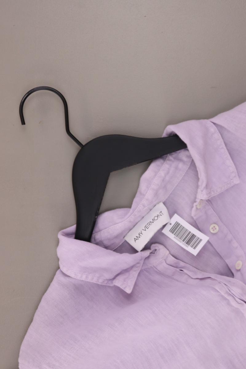 Amy Vermont Leinenkleid Gr. 44 Kurzarm lila