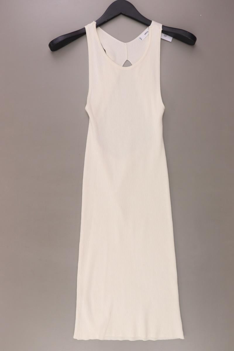 Mango Schlauchkleid Gr. L Ärmellos creme aus Viskose