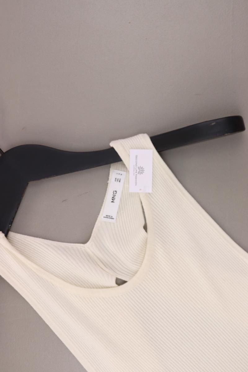 Mango Schlauchkleid Gr. L Ärmellos creme aus Viskose