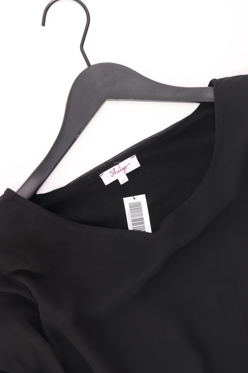 sheego Langarmbluse Gr. 48/50 schwarz aus Viskose