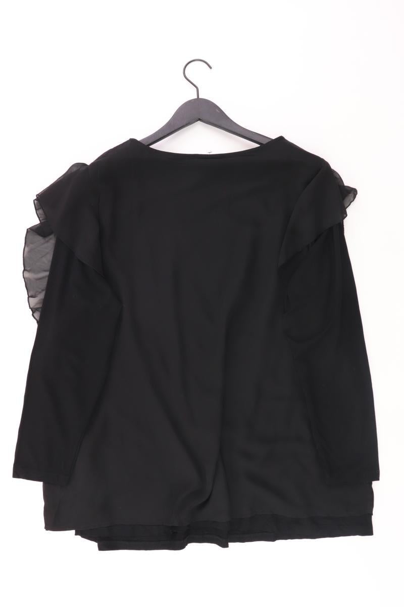 sheego Langarmbluse Gr. 48/50 schwarz aus Viskose