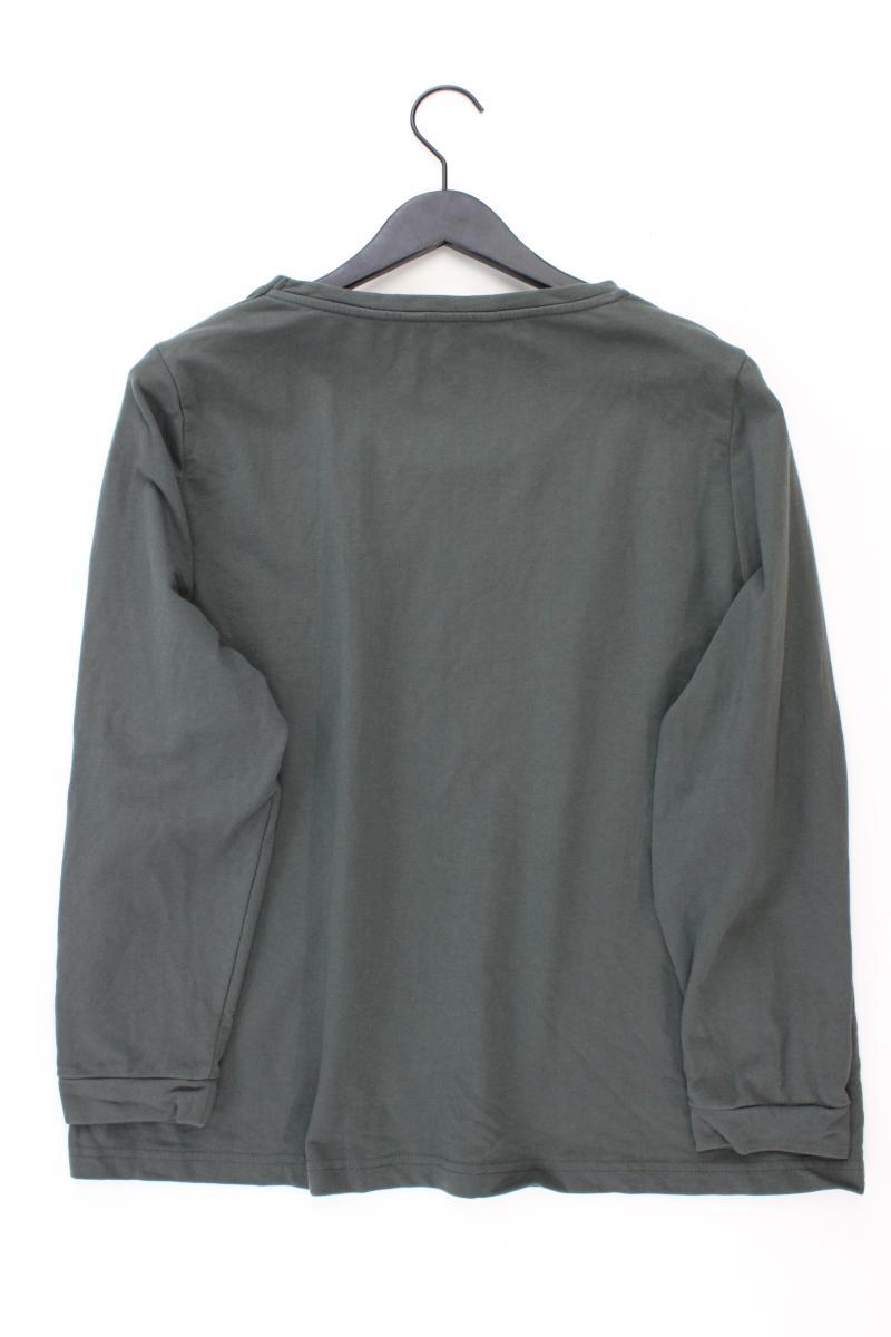 Ulla Popken Langarmpullover Gr. 46/48 grün aus Baumwolle