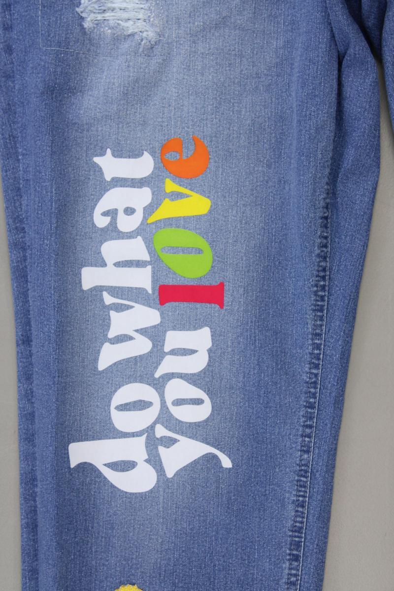 angel of style Skinny Jeans Gr. 44 blau aus Baumwolle