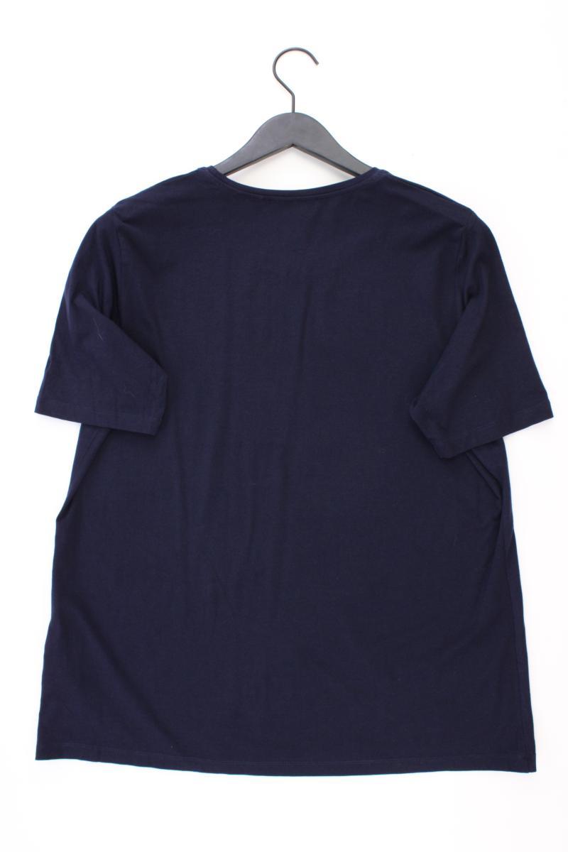 Jette T-Shirt Gr. 48 Kurzarm blau aus Metallfaser
