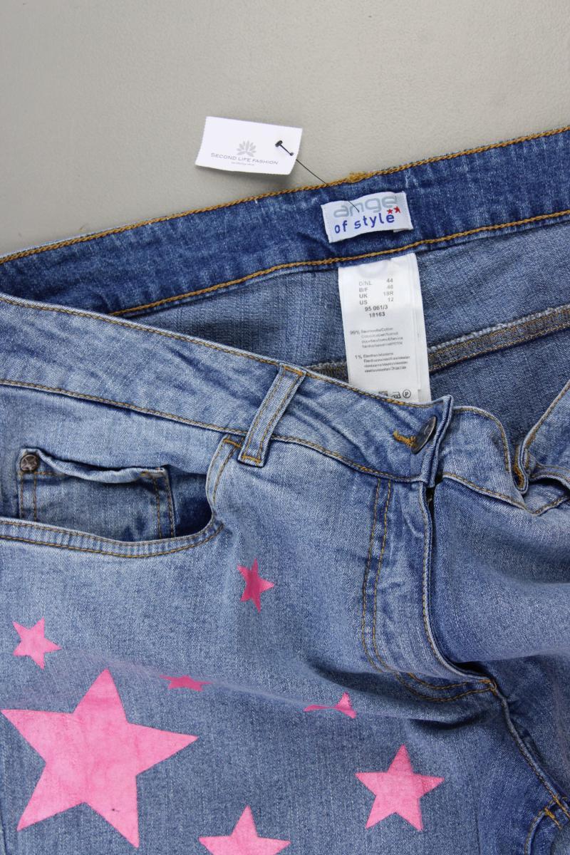 angel of style Skinny Jeans Gr. 44 blau aus Baumwolle