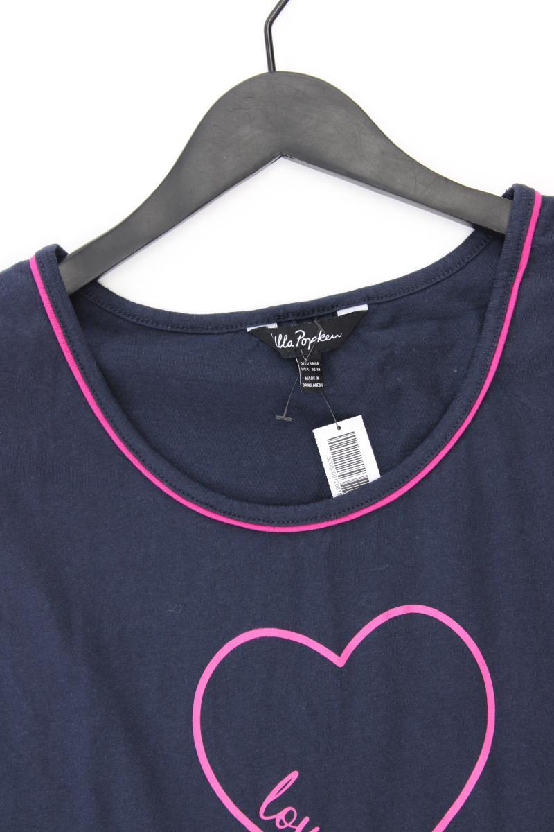 Ulla Popken Trägertop Gr. 46/48 blau aus Baumwolle