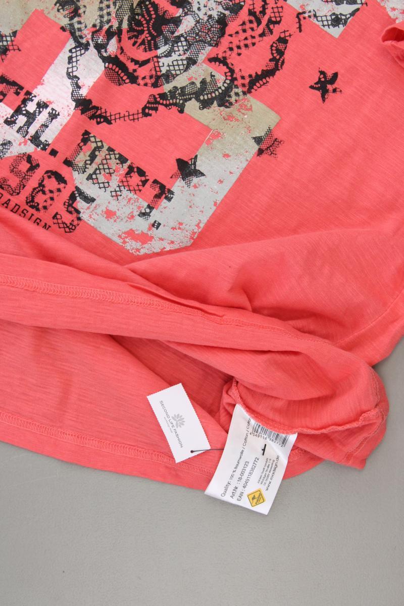 Roadsign Printshirt Gr. XXL Kurzarm rosa aus Baumwolle