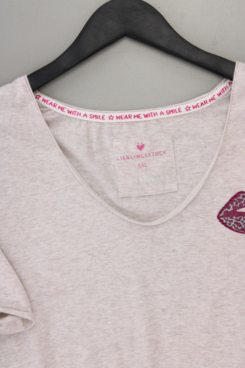 Lieblingsstück T-Shirt Gr. XXXL Kurzarm creme aus Baumwolle