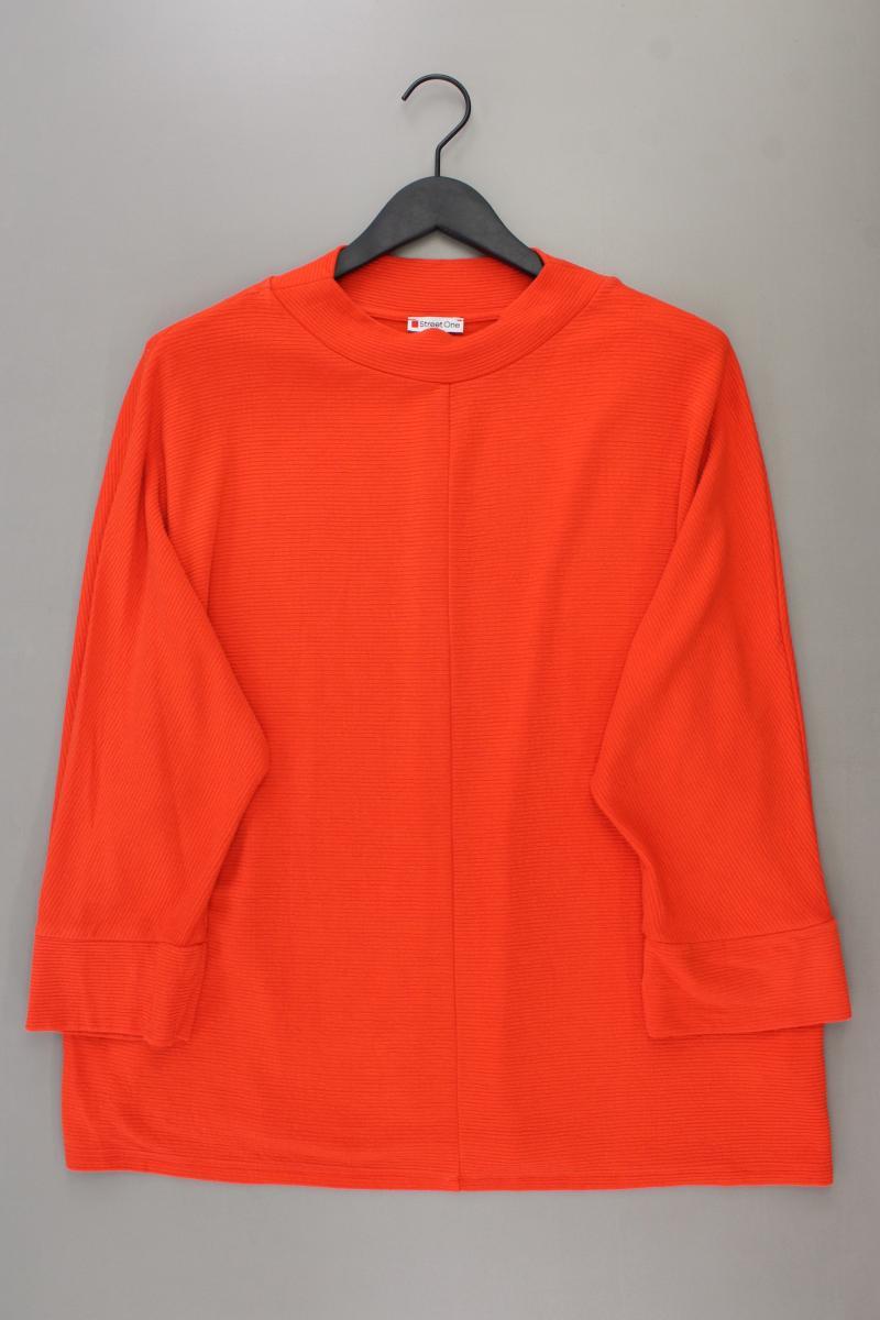 Street One Feinstrickpullover Gr. 46 orange aus Viskose