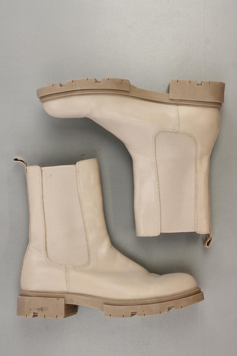COX Stiefeletten Gr. 39 creme aus Leder