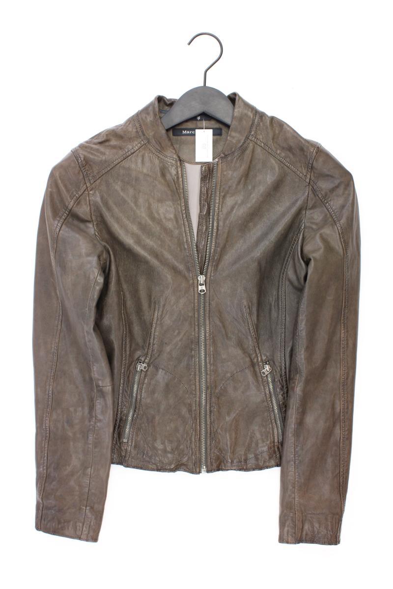 Marc O'Polo Lederjacke Gr. 34 braun