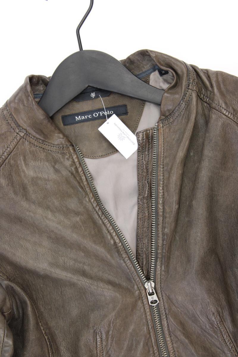 Marc O'Polo Lederjacke Gr. 34 braun