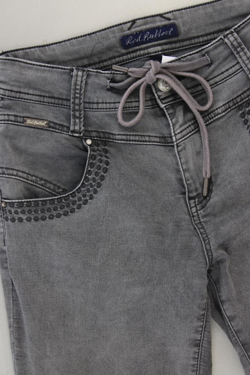 Red Button Skinny Jeans Gr. 36 grau aus Baumwolle
