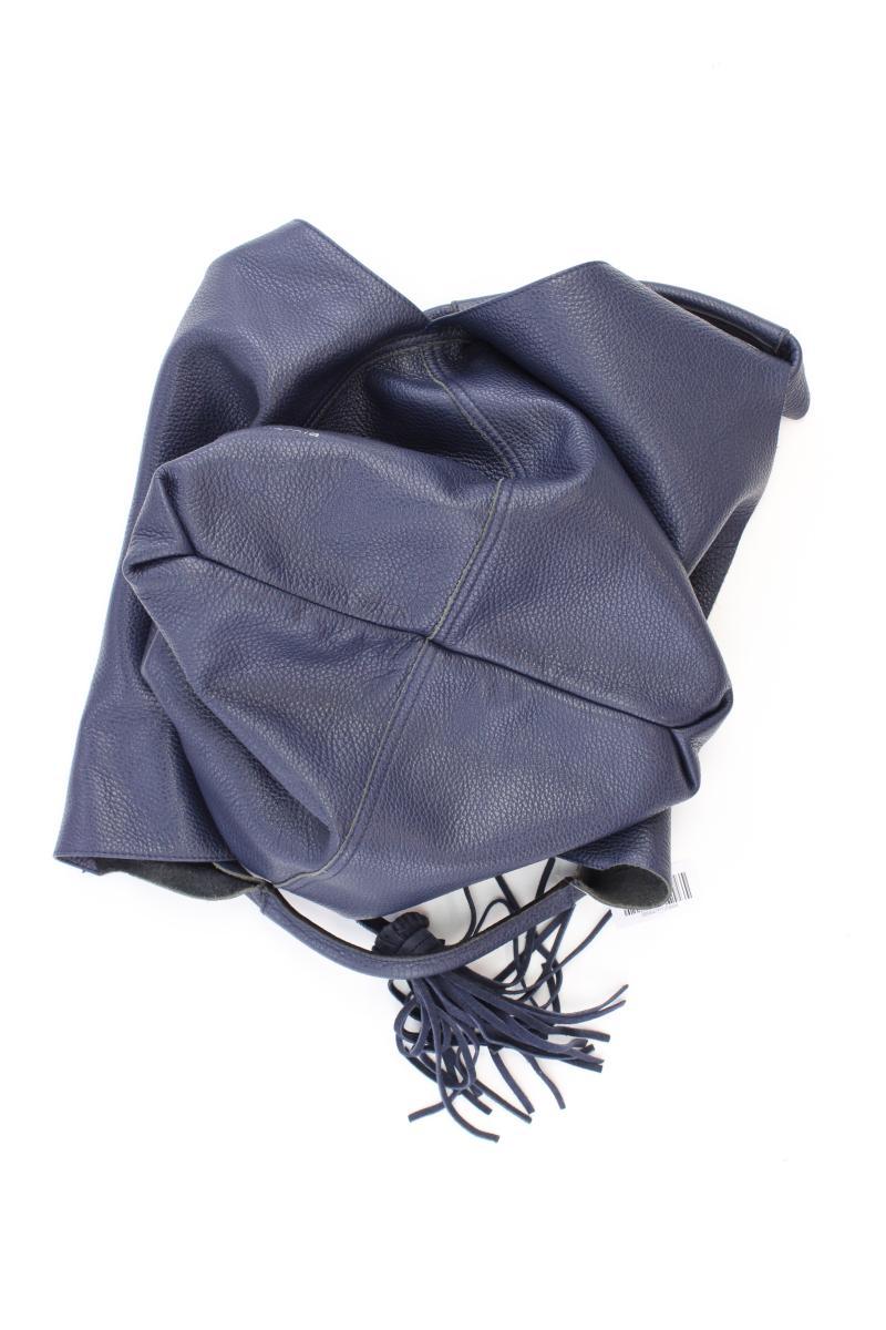 cromia Schultertasche blau aus Leder