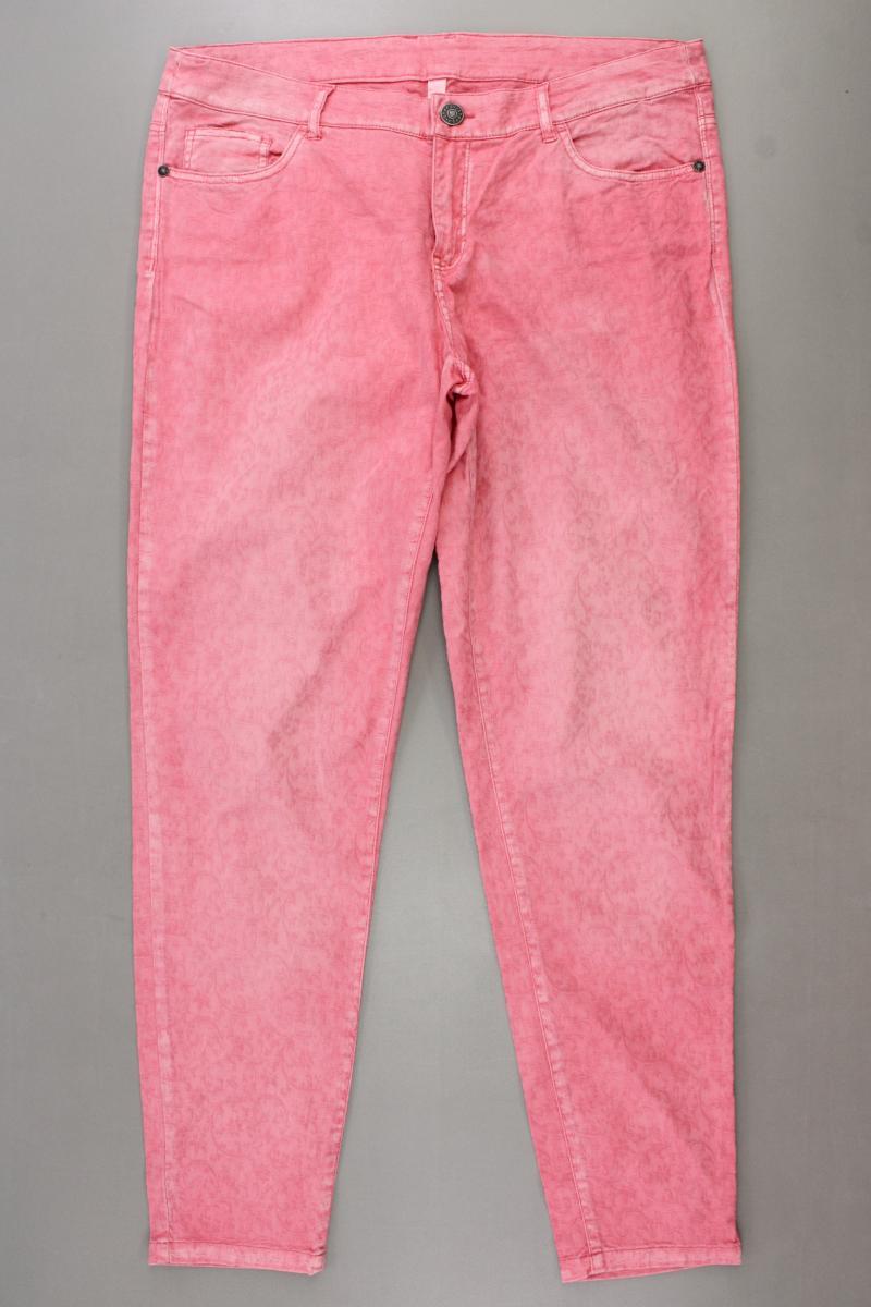 sheego Five-Pocket-Hose Gr. 46 pink aus Baumwolle