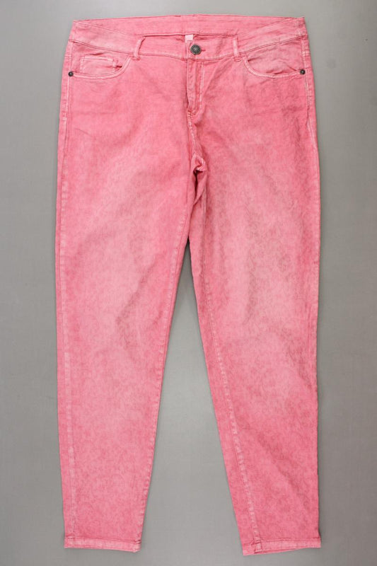 sheego Five-Pocket-Hose Gr. 46 pink aus Baumwolle