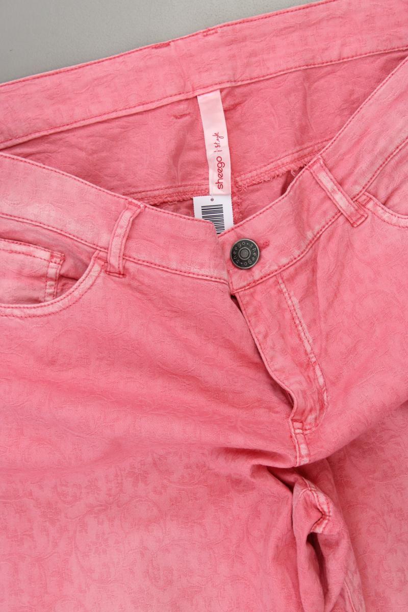 sheego Five-Pocket-Hose Gr. 46 pink aus Baumwolle
