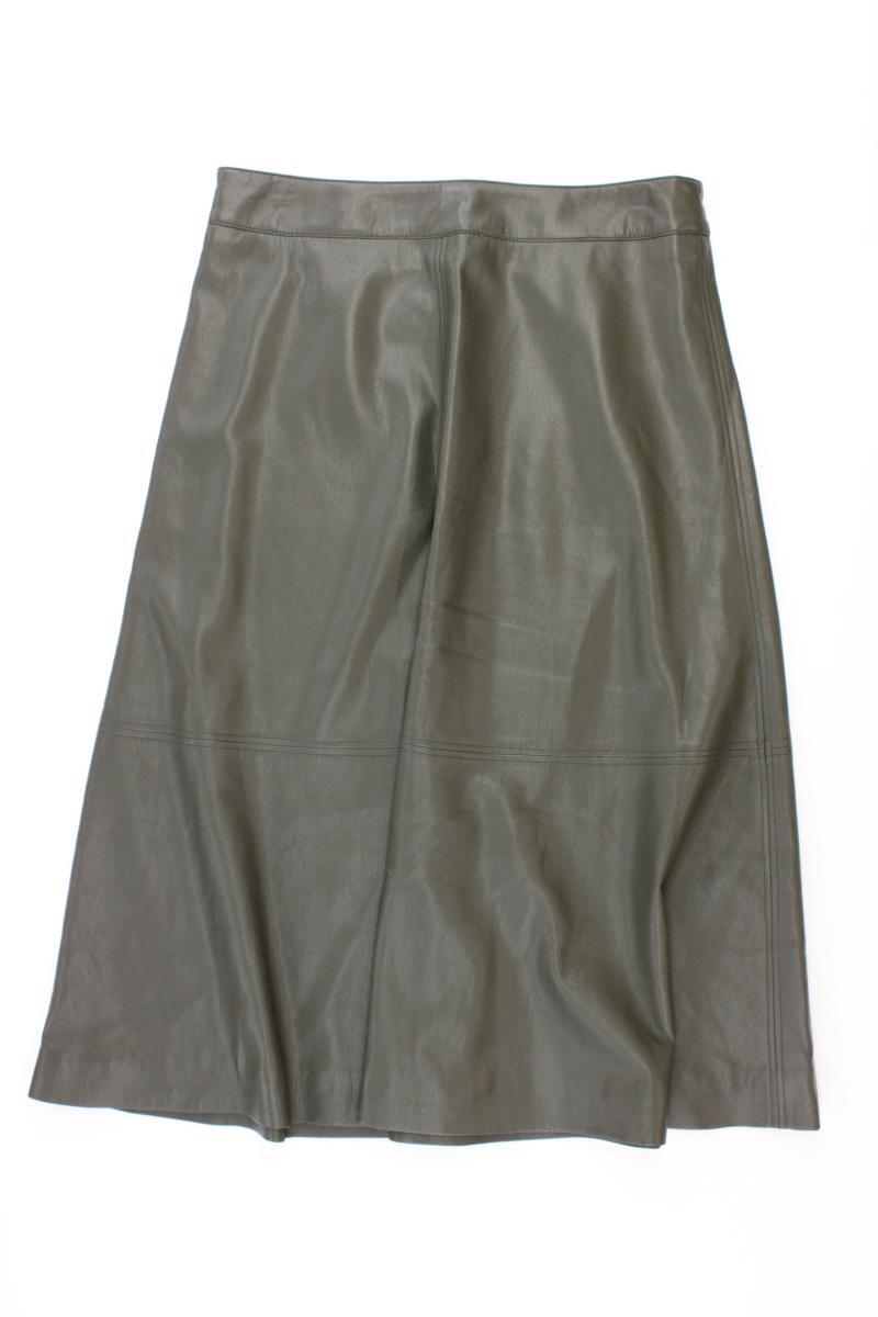 comma, Kunstlederrock Gr. 36 neuwertig olivgrün aus Polyester