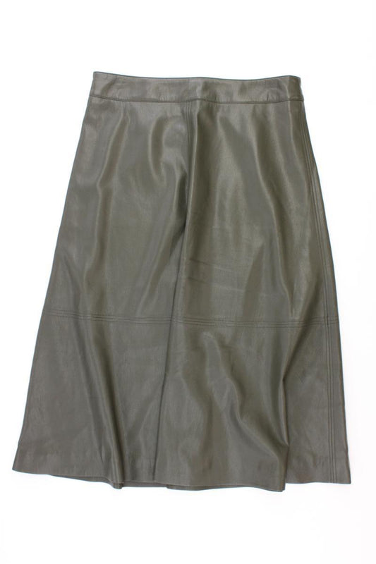 comma, Kunstlederrock Gr. 36 neuwertig olivgrün aus Polyester
