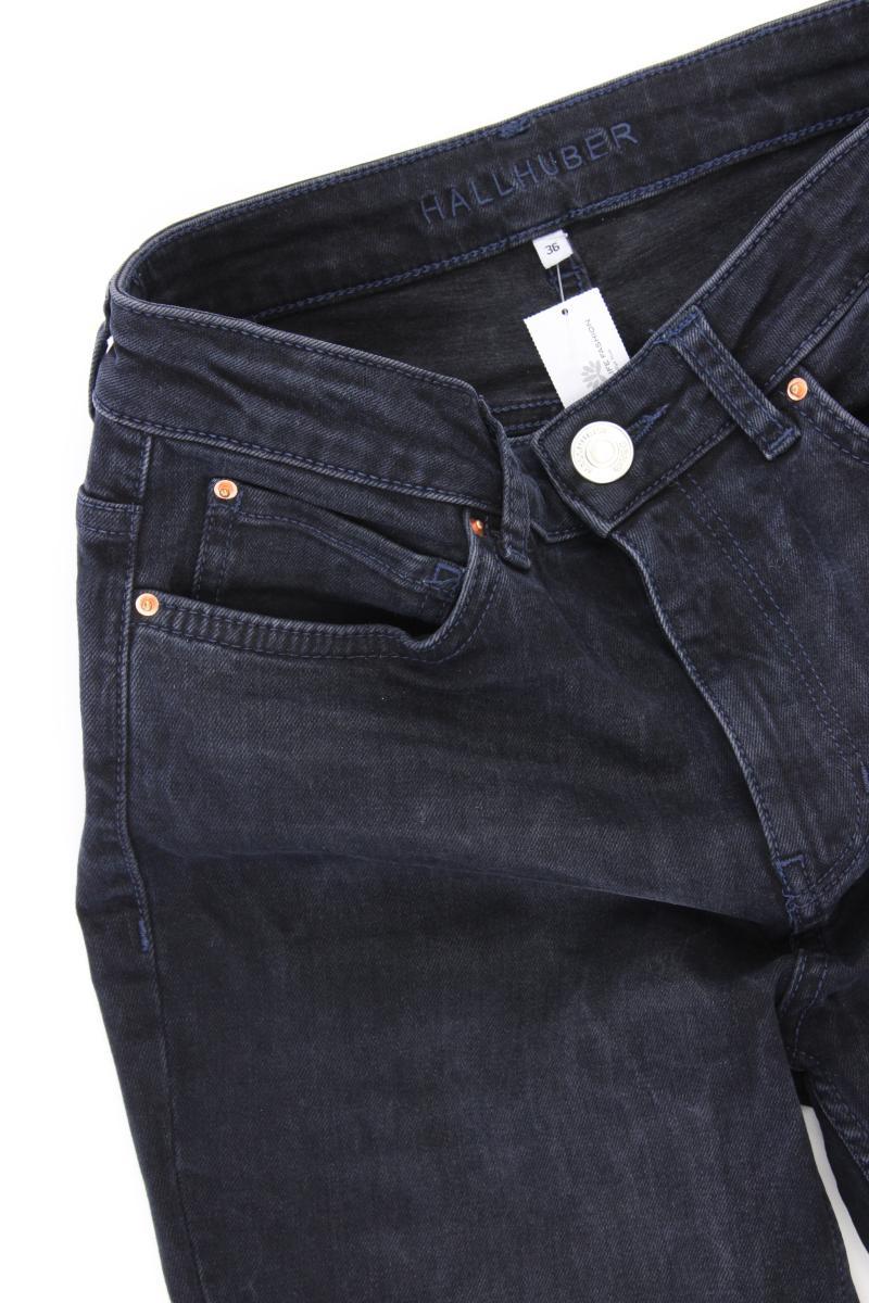 Hallhuber Skinny Jeans Gr. 36 blau aus Baumwolle