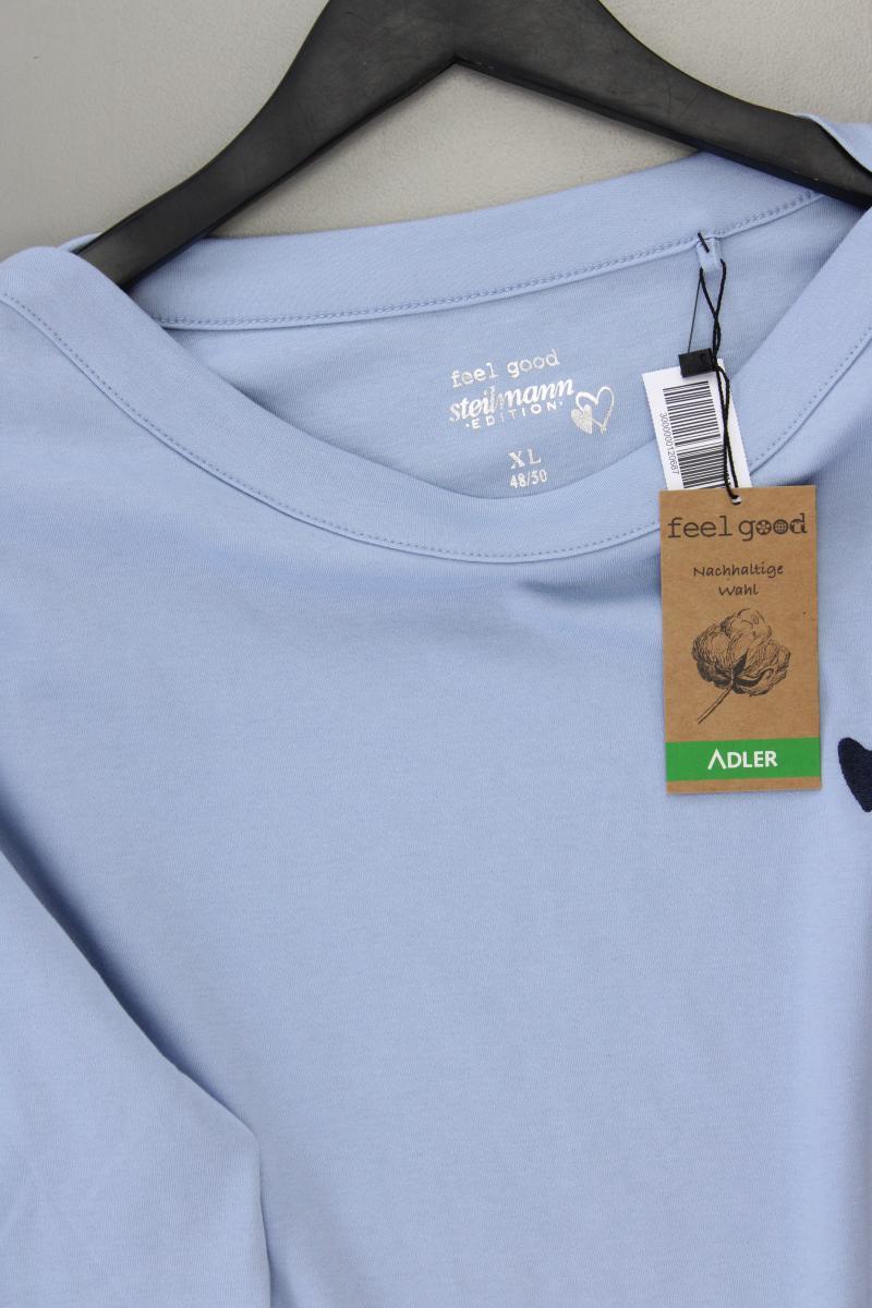 Steilmann Longsleeve-Shirt Gr. 48/50 neu mit Etikett Langarm blau aus Baumwolle
