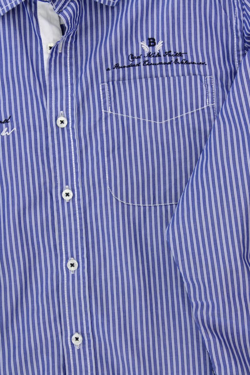 Engbers Langarmhemd für Herren Gr. Hemdgröße 41/42 gestreift blau