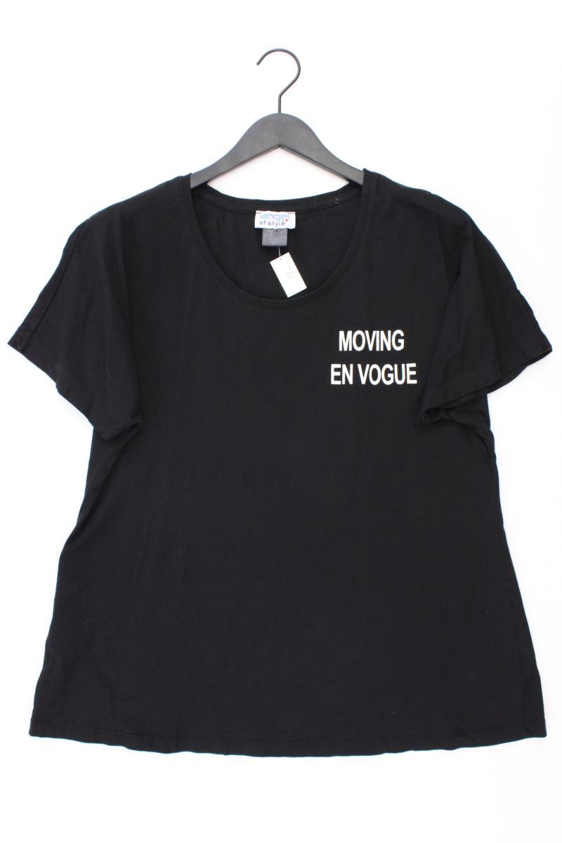 angel of style T-Shirt Gr. 46 Kurzarm schwarz aus Baumwolle