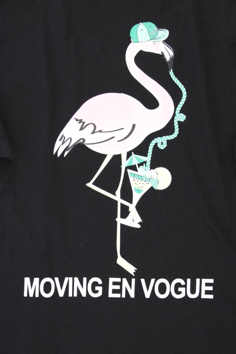 angel of style T-Shirt Gr. 46 Kurzarm schwarz aus Baumwolle