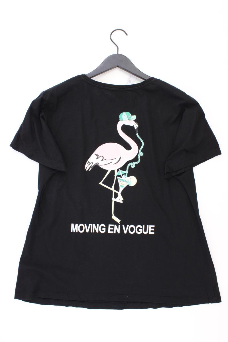 angel of style T-Shirt Gr. 46 Kurzarm schwarz aus Baumwolle