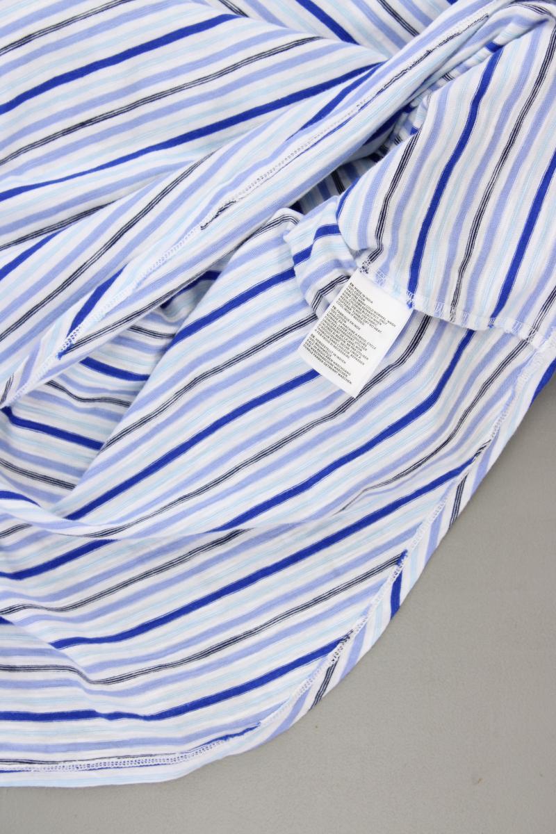 Lands' End Kapuzenshirt Gr. XL gestreift neuwertig Langarm blau aus Baumwolle