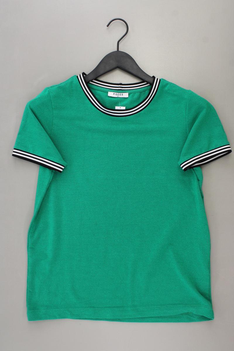 Pieces T-Shirt Gr. M Kurzarm grün aus Viskose