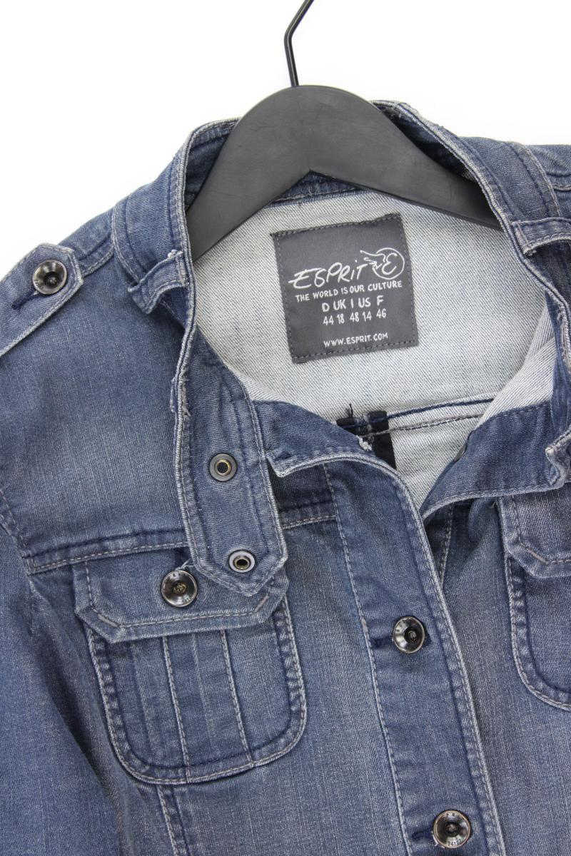 Esprit Jeansjacke Gr. 44 blau aus Baumwolle