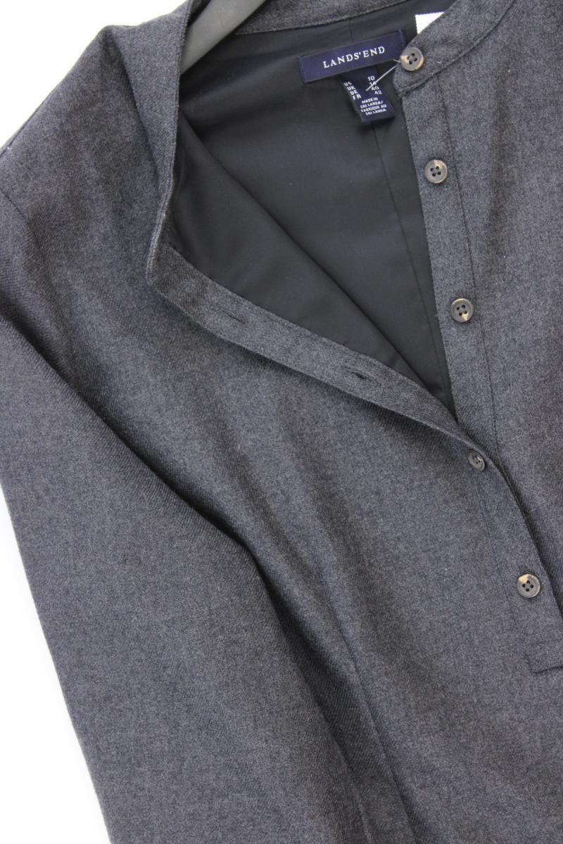 Lands' End Wollkleid Gr. 40 Langarm grau