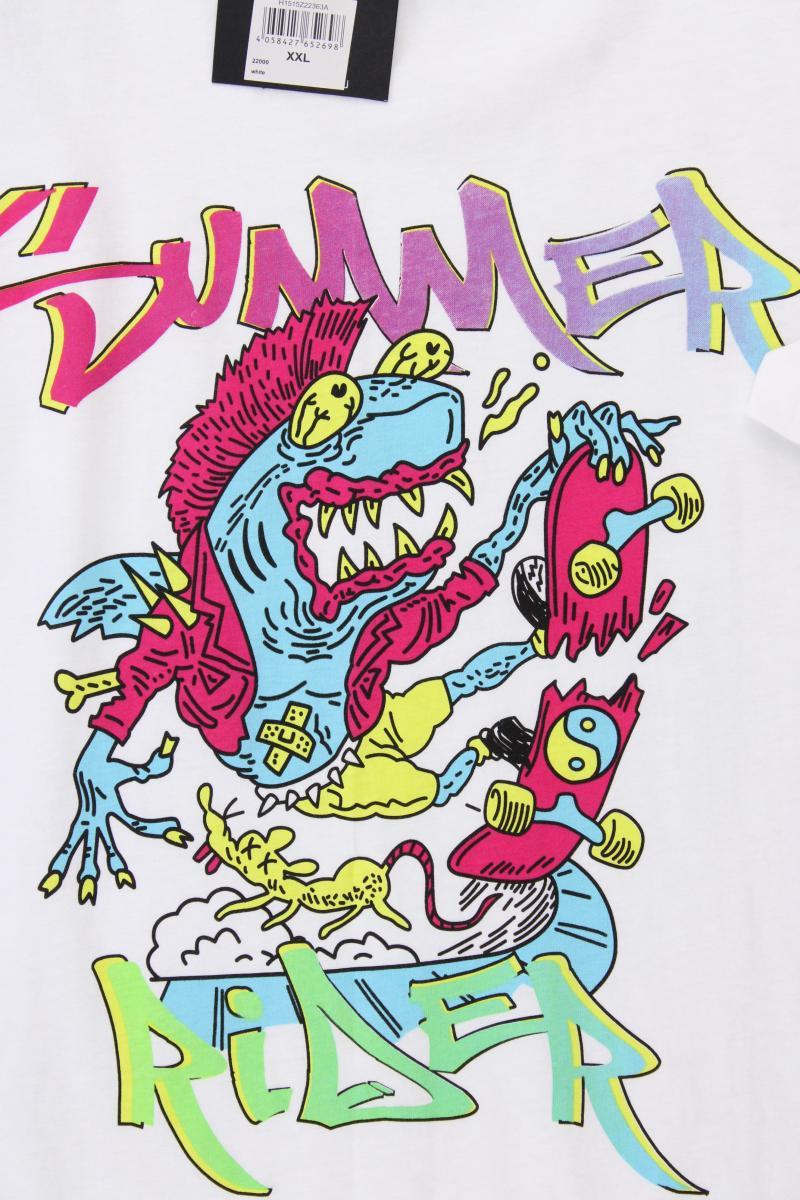 Stich & Soul Printshirt für Herren Gr. XXL neu mit Etikett Kurzarm weiß