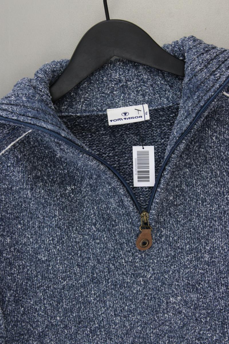 Tom Tailor Grobstrickpullover für Herren Gr. XL blau aus Polyacryl