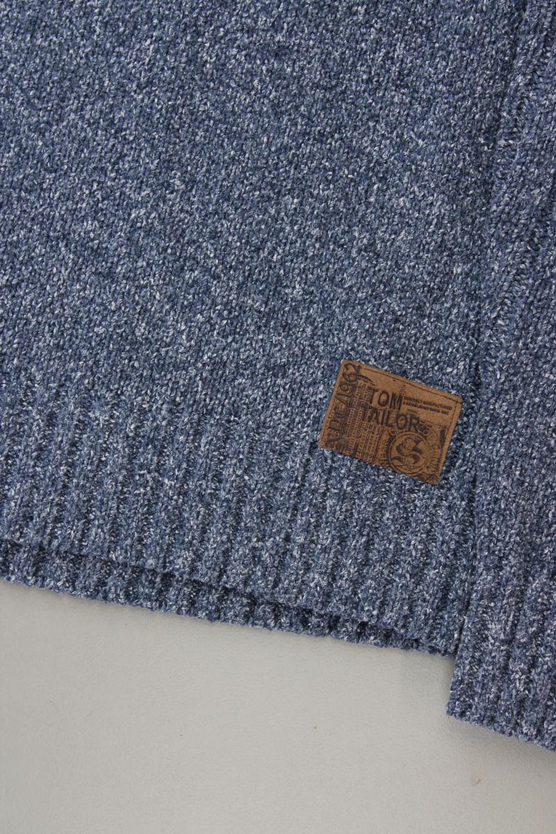 Tom Tailor Grobstrickpullover für Herren Gr. XL blau aus Polyacryl