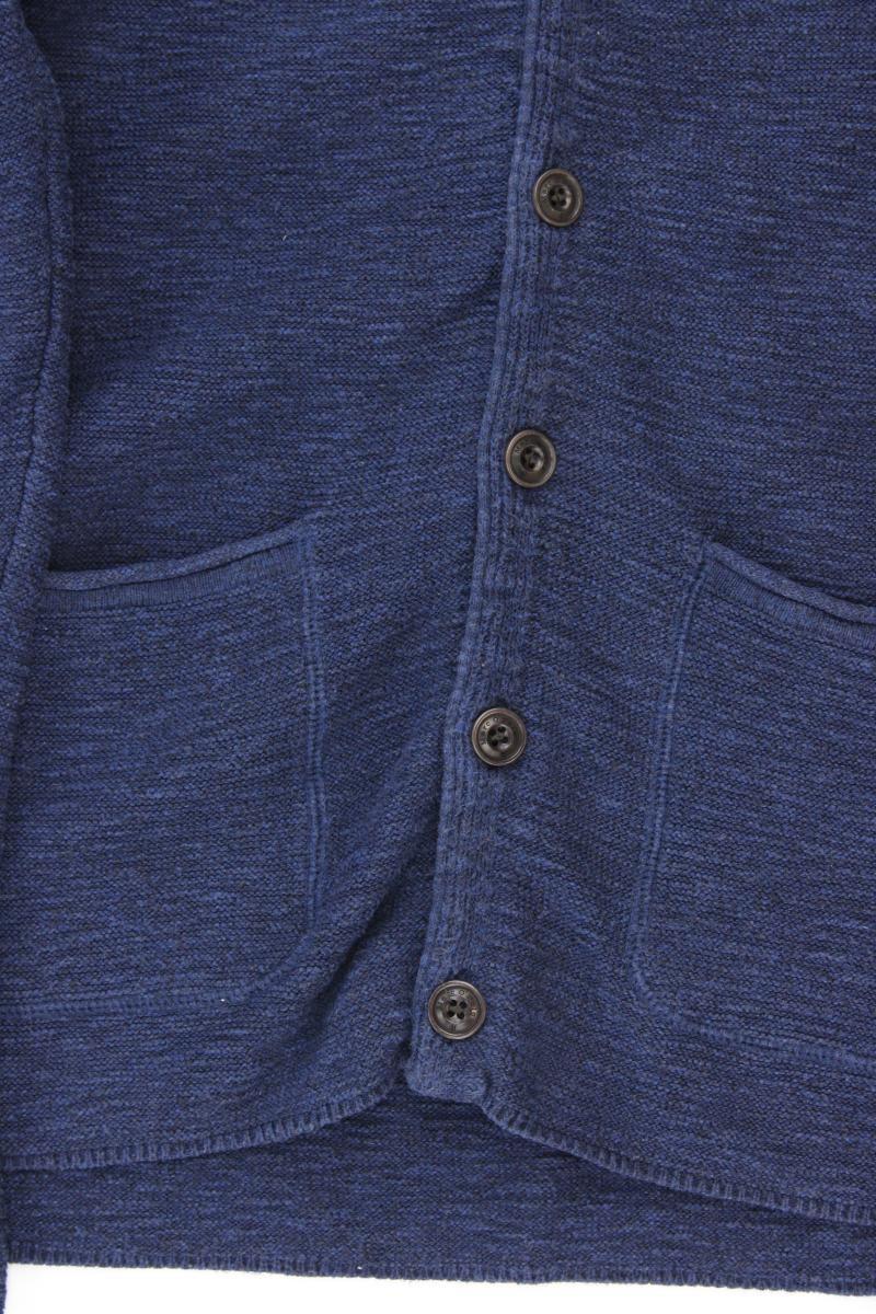 Marc O'Polo Strickjacke für Herren Gr. L Langarm blau aus Baumwolle