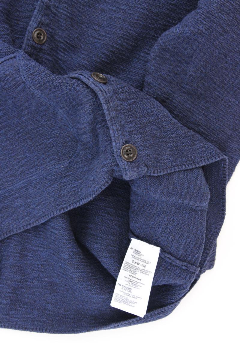 Marc O'Polo Strickjacke für Herren Gr. L Langarm blau aus Baumwolle