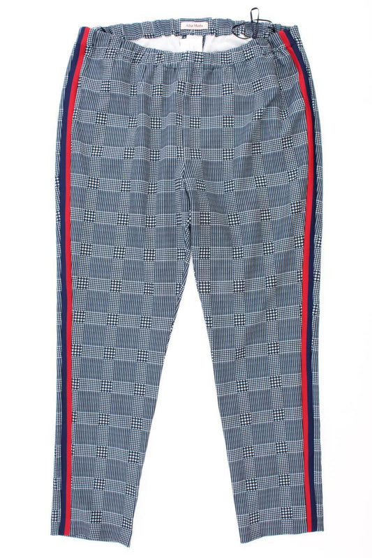 Alba Moda Stretchhose Gr. 46 hahnentritt neuwertig blau aus Polyester