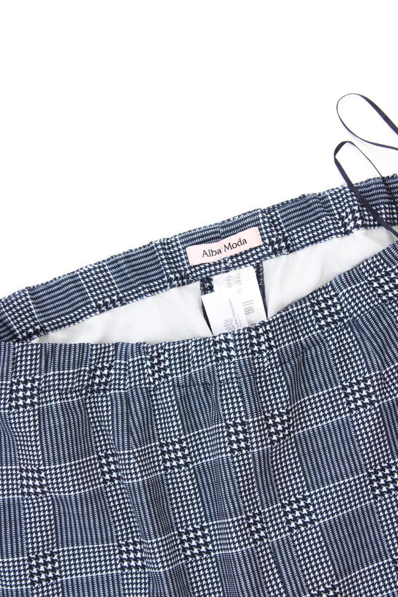Alba Moda Stretchhose Gr. 46 hahnentritt neuwertig blau aus Polyester