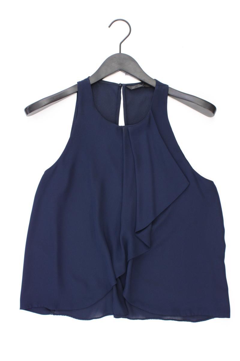 Zara Ärmellose Bluse Gr. XS blau