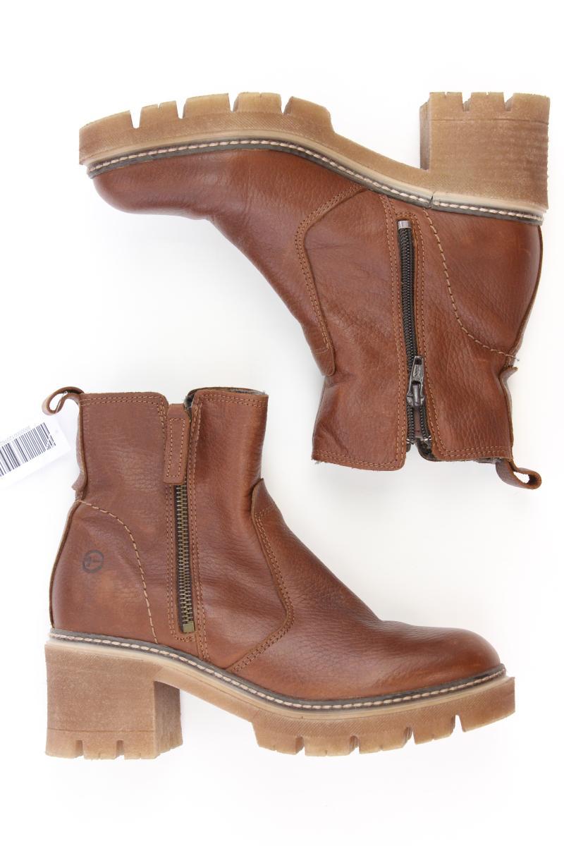 Tamaris Stiefeletten Gr. 36 neuwertig braun aus Leder