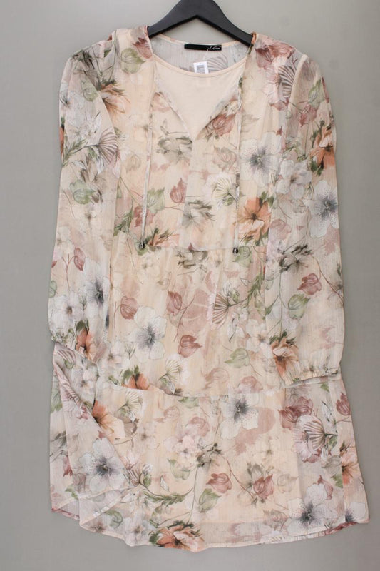 Le Comte Chiffonkleid Gr. 38 mit Blumenmuster neuwertig Langarm rosa