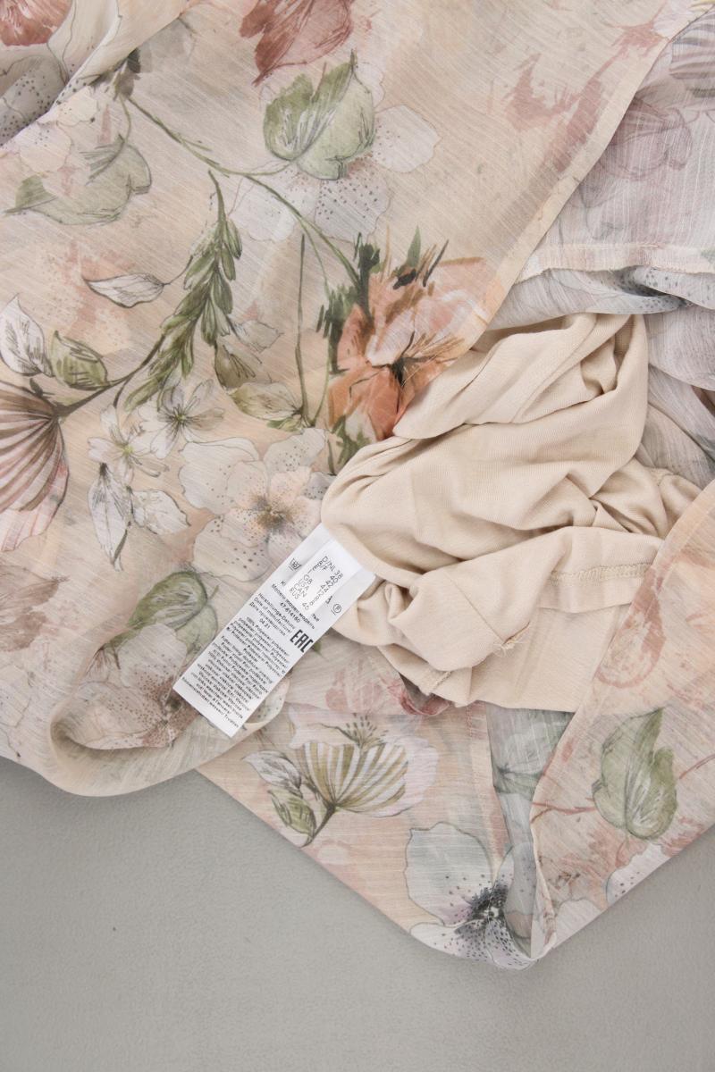 Le Comte Chiffonkleid Gr. 38 mit Blumenmuster neuwertig Langarm rosa