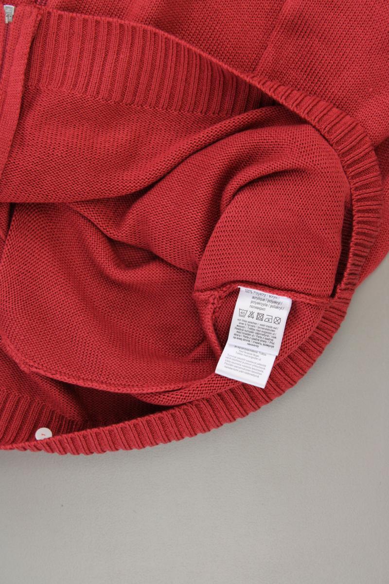Janet & Joyce Strickjacke Gr. 56/58 Langarm rot aus Polyacryl