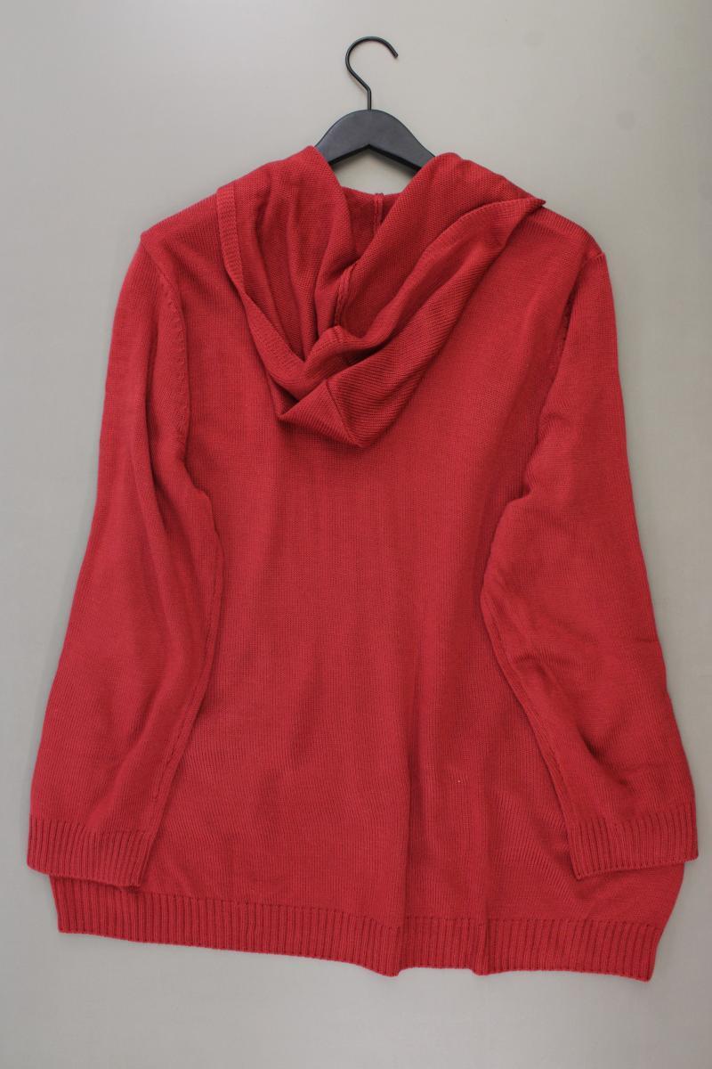 Janet & Joyce Strickjacke Gr. 56/58 Langarm rot aus Polyacryl